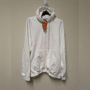 VINTAGE NIKE CENTER SWOOSH WHITE TRAVIS SCOTT HOODIE NOS SIZE XL BLEMISHES NEW